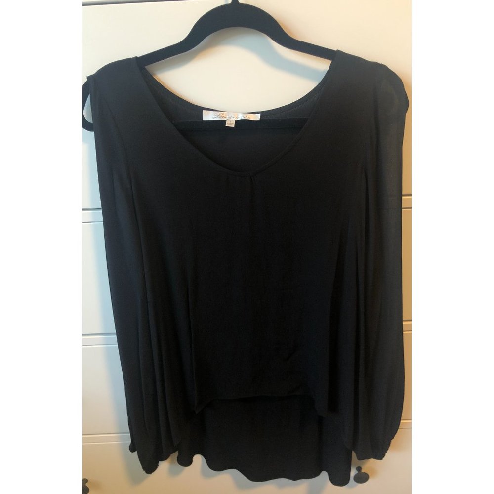 NWT LOVERS + FRIENDS DAYDREAM OPEN SHOULDER BLOUSE - Picture 6 of 10